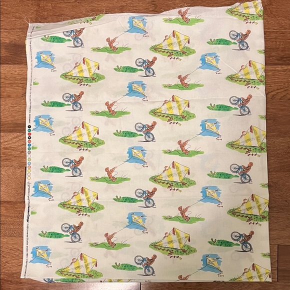 Curious George Fabric Vintage Style - Picture 2 of 13